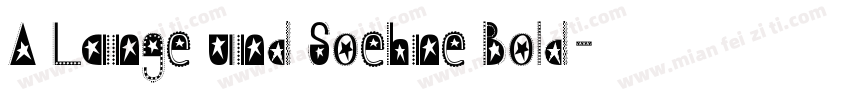 A Lange und Soehne Bold字体转换